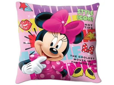 Obrázek produktu pro Dekorační polštář Disney Minnie 40 x 40 cm se světelným efektem