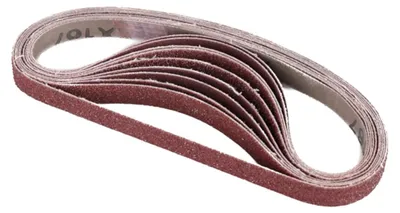 Schleifbänder 13x457 mm, 80er Körnung, 20 Stück