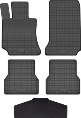 Produktbild von Gummi Fußmatten Set Für: Mercedes Clk W209 (1997-2009) Gummimatten Schwarz