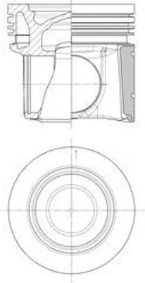 Produktbild von KOLBENSCHMIDT 41677600 Kolben für SCANIA P,G,R,T - series L,P,G,R,S - series