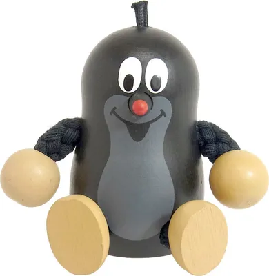 Produktbild von DETOA 12802 Holzpuppe Maulwurf, schwarz, normal