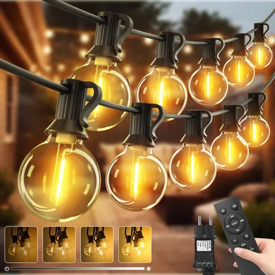 2er Set 10 m LED-Lichterkette Außen, dimmbar, Timer, Fernbedienung