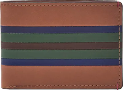 Produktbild von FOSSIL Geldbörse Bronson FPW Bifold Wallet Colorful Stripes braun