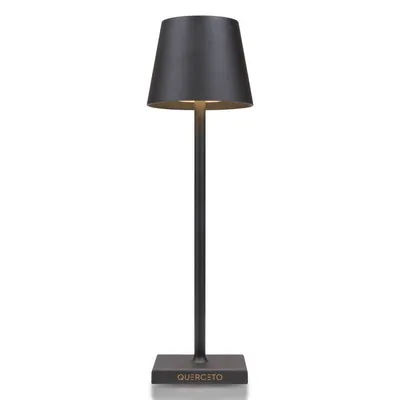 Zdjęcie produktu dla Lampka stołowa LED QUERCETO NSM2022A 3,5W 5200mAh - 3000K 200lm IP54 - 11x11x38cm Czarna