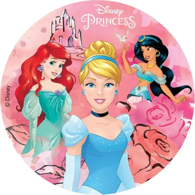 Image de Feuille de fondant Disney princesses 20cm
