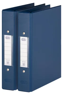 Produktbild von Elba 2 x Ringbuch DIN A5 Ring-Ordner mit 2-Ring-Mechanik, Kunststoff, 205 x 235