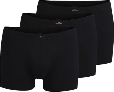 Produktbild von GÖTZBURG Herren Pants, Baumwolle Single Jersey, schwarz, uni, 3er Pack Größe: 7