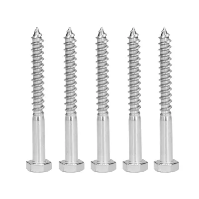 Immagine prodotto di Viti esagonali, vite allenatore in acciaio inox 304, vite allenatore autofilettante di legno, viti esagonali autofilettanti, vite allenatore autofilettante, vite allenatore mezzo bullone filettato
