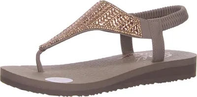 Produktbild von Skechers Sandaletten, mit Tieffußbett in grau, Gr. 36