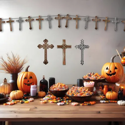 Kruiser-Slinger 274 cm, Halloween-Deko, Grau