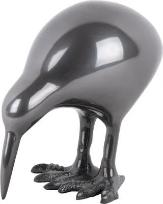 Produktbild von Present Time - Ornament Bird - Grau - 21x7.5x9.5cm