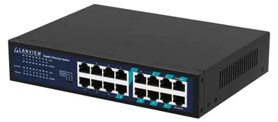 Obrázek produktu pro Lanview LVN-1U-16PORT-1G, Nespravované, Gigabit Ethernet (10/100/1000)