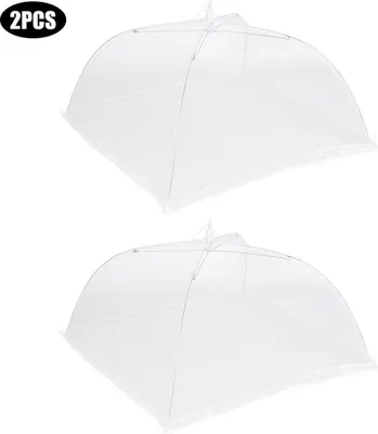 Produktbild von Faltbare Mahlzeit Mesh Cover Tragbare Lebensmittel Regenschirm Picknick Zelt Mesh Net für den Haushalt
