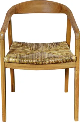Produktbild von SIT Möbel Armlehnstuhl | Teak-Holz | mit Rattan Sitz | natur | B 55 x T 58 x H 75 cm | 02464-01 | Serie SIT&CHAIRS