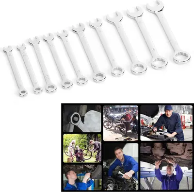 Image de 10 pièces/kit Mini clé de serrage Dodecagon Pentalobe ouverture clé mixte 4-11mm/(5/32-7/16in) métrique
