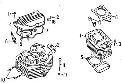 Produktbild von Zylinder Rex Quad 150 ATV 150ccm 11111-CHI-00 Motorroller.de Quad 250 Offroad Ersatzteil Service Inpektion Direktimport
