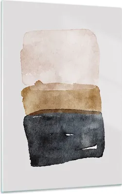 Produktbild von Bilder auf glas - Einteilig - Abstraktion die Farben Aquarell - 50x70cm - Glasbilder - Wandbilder - Bilder - Wanddekoration aus Glas - Glas Bilder - Wandbild auf Glas - GPA50x70-4947