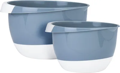Immagine prodotto di Set di due ciotole per mescolare/servire Excellent Houseware, polipropilene, 2 e 3,5 l, blu