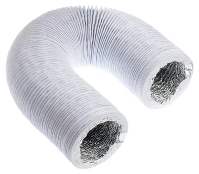 Abluftschlauch Ø 100 mm, 3 m, weiß, Alu/PVC, für Trockner