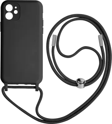 Obrázok produktu pre Ochranné puzdro na Apple iPhone 11 s 80 cm nylonovou reťazou - Čierne
