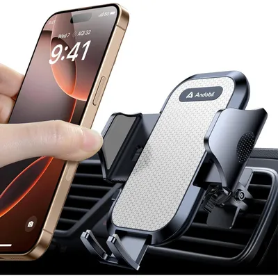 Produktbild von Handyhalterung Auto Lüftung 360° Drehbar Grau Universell 4-7 Zoll