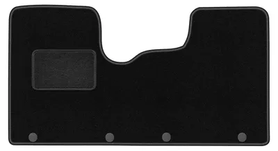 Produktbild von Velours-Fußmatten Vorne passend für Nissan NV300 (Lieferwagen, Bj. 2016-) –  schwarz, passgenau, mit Befestigungen set 2 Stk. - STANDARD