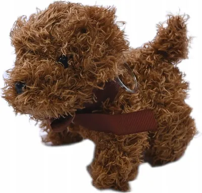 Obrázek produktu pro Labradoodle plyšový přívěsek na klíče – chlupatý psí přívěsek na tašku a nápad na dárek