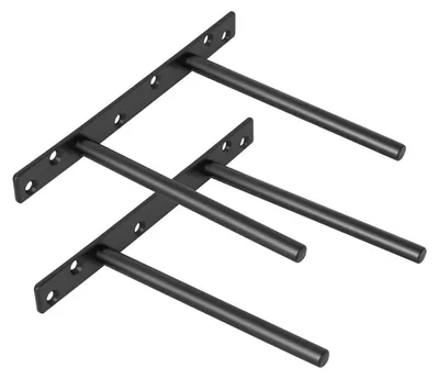 Immagine prodotto di Supporti a scomparsa, 150 mm, neri, set da 2