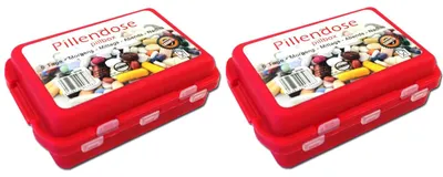 Produktbild von 2er Set Pillendöschen mit Verschluß Pillendose Woche Tablettenbox Pillenbox