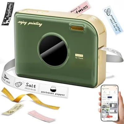 Produktbild von PHOMEMO A30 Label Drucker, tragbarer Hersteller Bluetooth, Beschriftungsgerät, selbstklebender, kompatibler Telefon und PC, Thermaltransferdrucker-Hau