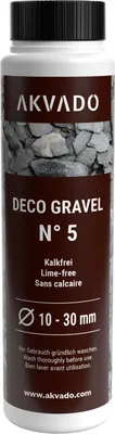 Produktbild von Akvado Naturkies Dekokies Aquarienkies Bodengrund für Aquarien Aquarium Deko Kies N°5 10-30 mm