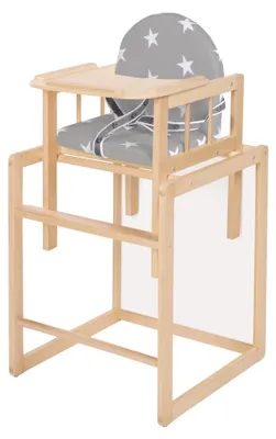 Immagine prodotto di Roba seggiolone combinato in legno Little Stars, naturale