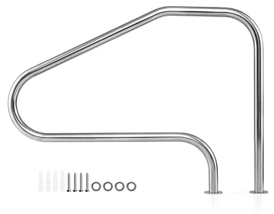 Immagine prodotto di COSTWAY Corrimano per piscina 130x94 cm, ausilio per l'accesso in acciaio inossidabile 304, maniglione per piscina, portata 180 kg, maniglione ad arco per piscine, spa e parchi acquatici