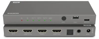 Produktbild von HDMI-Audio-Extraktor eARC - 8K60 - 3 Audioausgänge - Für Fernseher und Soundbar