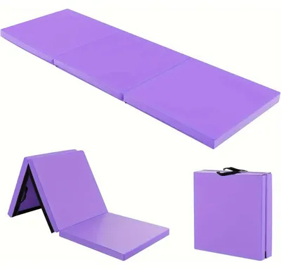 Produktbild von Turnmatte – Trainingsmatte – Yogamatte – Fitnessmatte – Pilatesmatte – Faltbar – Dickes Schaummaterial – Kunstleder