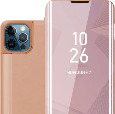 Obrázok produktu pre Cadorabo puzdro na mobilný telefón pre Apple iPhone 13 PRO v ružovom kryte Zadný kryt Ochranný kryt Book Case Booklet