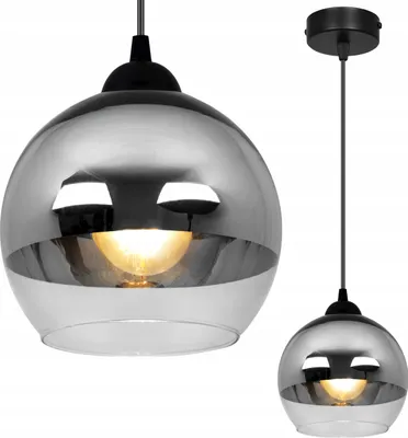 Immagine prodotto di Elegante Lampada A Sospensione, Lampada In Vetro, Cromo, Led