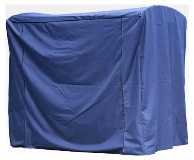 Produktbild von Gartenschaukel Hollywoodschaukel Rattan 3-Sitzer (Schutzhülle Blau)