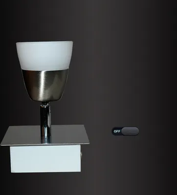 Obrázok produktu pre LED stropné svietidlo SX8228-01B 1x5W matný nikel, biele sklo, stropné bodové svietidlo, reflektor, dĺžka 10cm, šírka 10cm, výška 14,50cm 3000k teplá biela