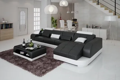 Produktbild von Wohnlandschaft Ecksofa L Form Stoff Couch Design