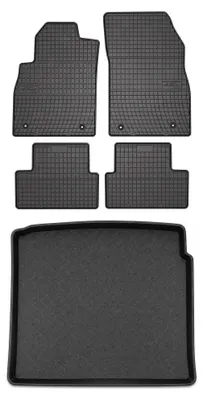 Obrázok produktu pre Gumové autokoberce SolidPRO + vaňa kufra pre: Chevrolet Orlando I 2011-2015 5 ks