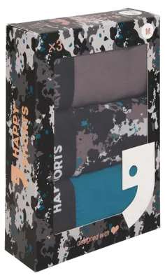 Produktbild von Happy Shorts Herren Retro Pants 3-Pack Jersey - Camouflage - Größe L