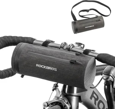 Productafbeelding van Stuurtas en frametas fiets 2 liter - Waterdicht - Met schouderband