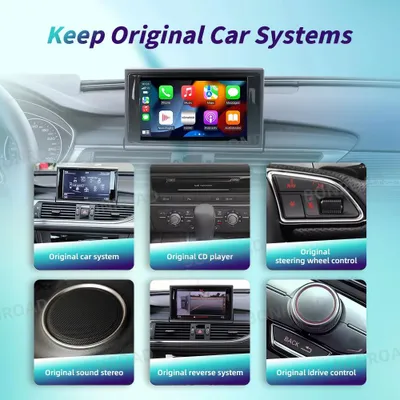Image de Récepteur Bluetooth, interface CarPlay sans fil - Bluetooth 5.0 - Wi-Fi - Compatible avec caméra de recul