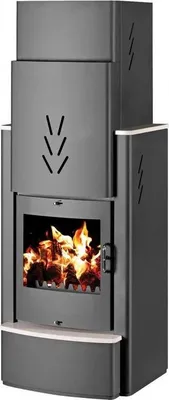 Image de EEK A XXL poêle Victoria SONATA 16kW BimSchv niveau 2 XL chambre de combustion XXL fenêtre transparente