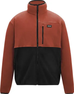 Imagen del producto de Chaqueta de forro polar "Frankie" para hombre, con cremallera completa, modelo RG12770 (talla XXL), en color terracota//gris