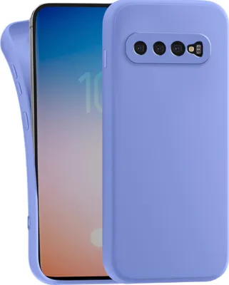 Produktbild von Hülle für Samsung Galaxy S10 - Handyhülle mit Kameraschutz Cover aus Silikon in Blau