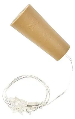 Flaschenlampe mit 5 Stern-LEDs, warmweiß, 45 cm Lichterkette, Batterie