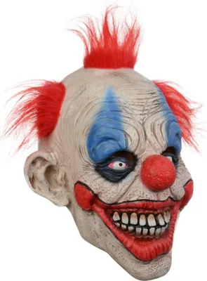 Obrázek produktu pro Halloweenská pokrývka obličeje s děsivým klaunem z latexu pro párty, cosplay, kostým, rekvizity, barové dekorace