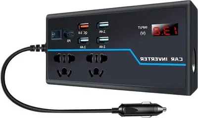 Obrázek produktu pro Rychlonabíječka 12 V, 24 V DC na 110 V, 120 V – adaptér do auta
